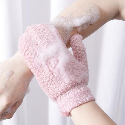 1 Paar Peeling-Badehandschuhe Doppelseitiges Design Sanftes Tiefenpeeling Hautpflege Peeling-Handschuhe