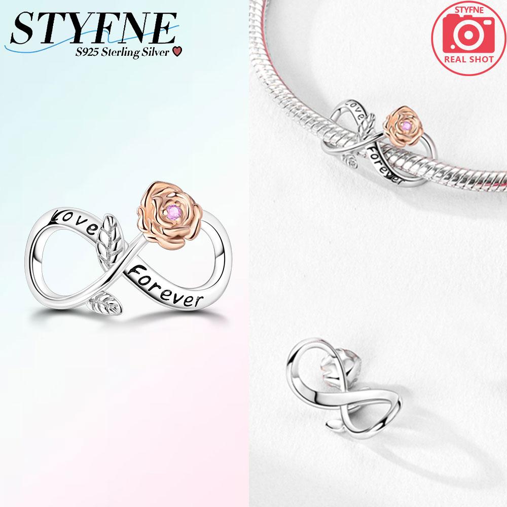 Original Koppar Roséguld Kärlekshjärta Fjäril Luftballong Berlocker Pärlor Passar Armband Dam Smycken DIY-tillbehör Gåva