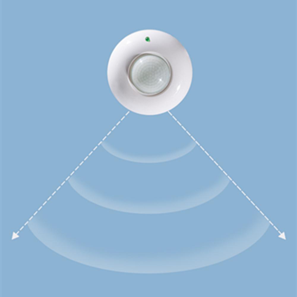 360 ° Ceiling PIR Motion Detector Switch For Hallway Stairwell Basement Lighting