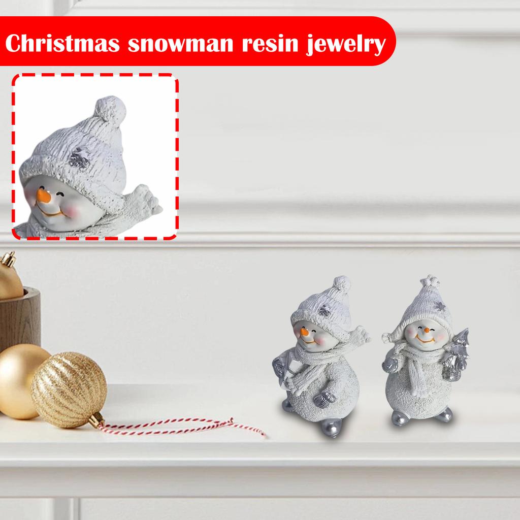Christmas Snowman Resin Ornaments Perfect Choice For Home Decoration