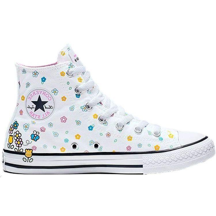 Converse Chuck Taylor All Star Comfortable Versatile Fashion Durable Lightweight High-Top Canvas Shoes Women Sneaker White 664634F