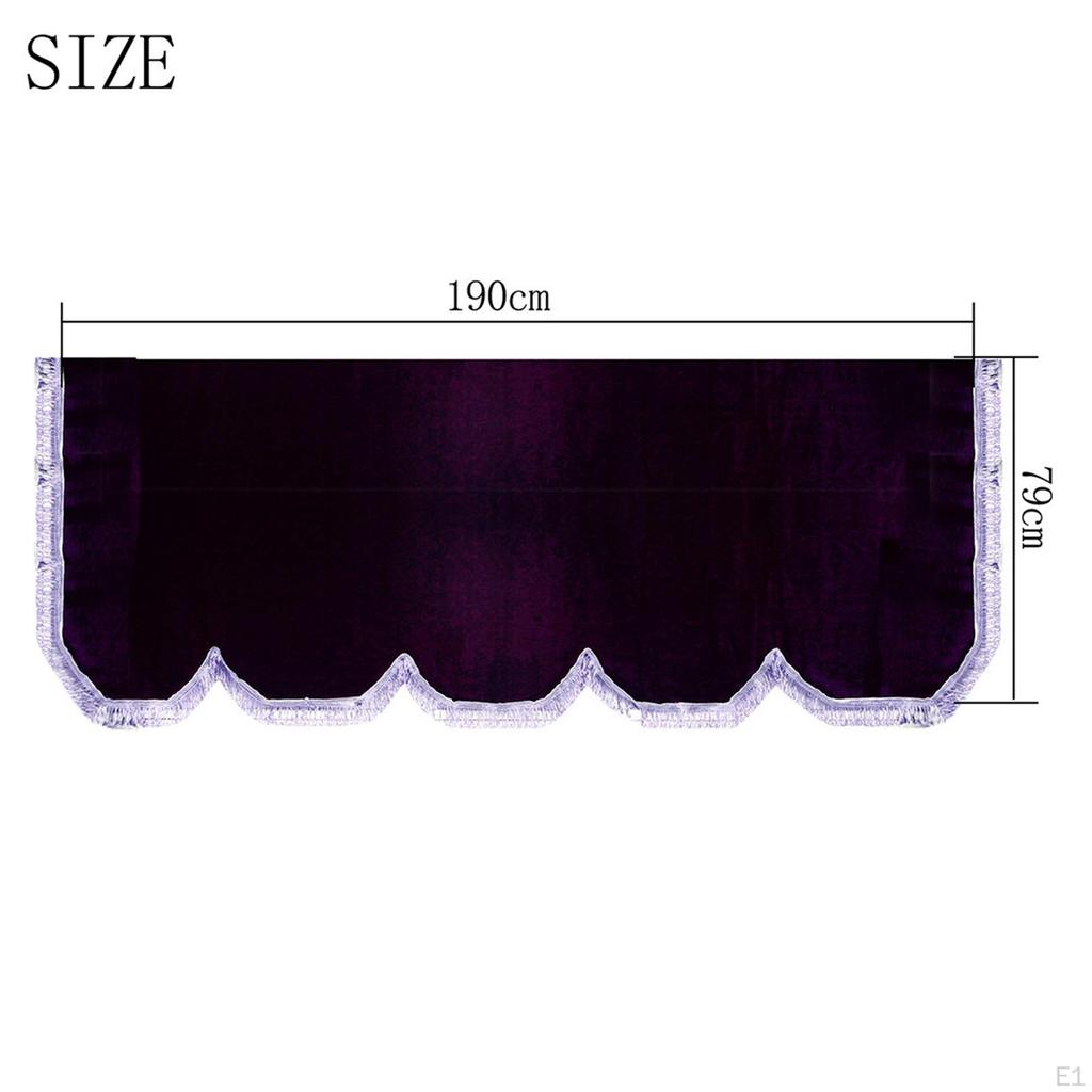 Luxurious Velvet Upright Piano Top Cover with Elegant Tassel Embellishments