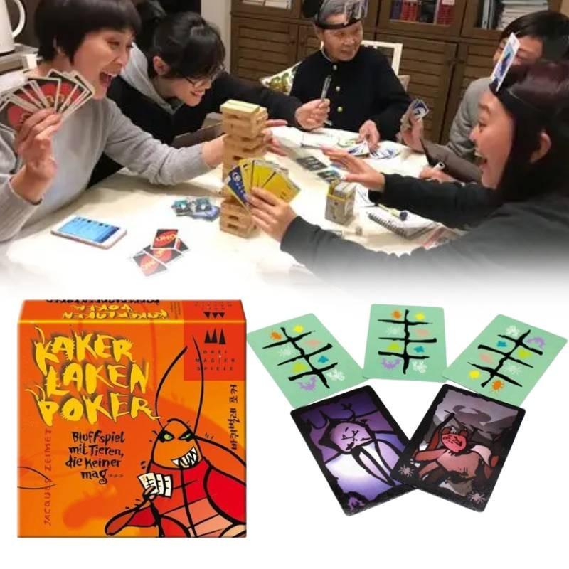 Kaker Laken Poker Card Board Game Family Party Prop Educational Toy Kids Gift