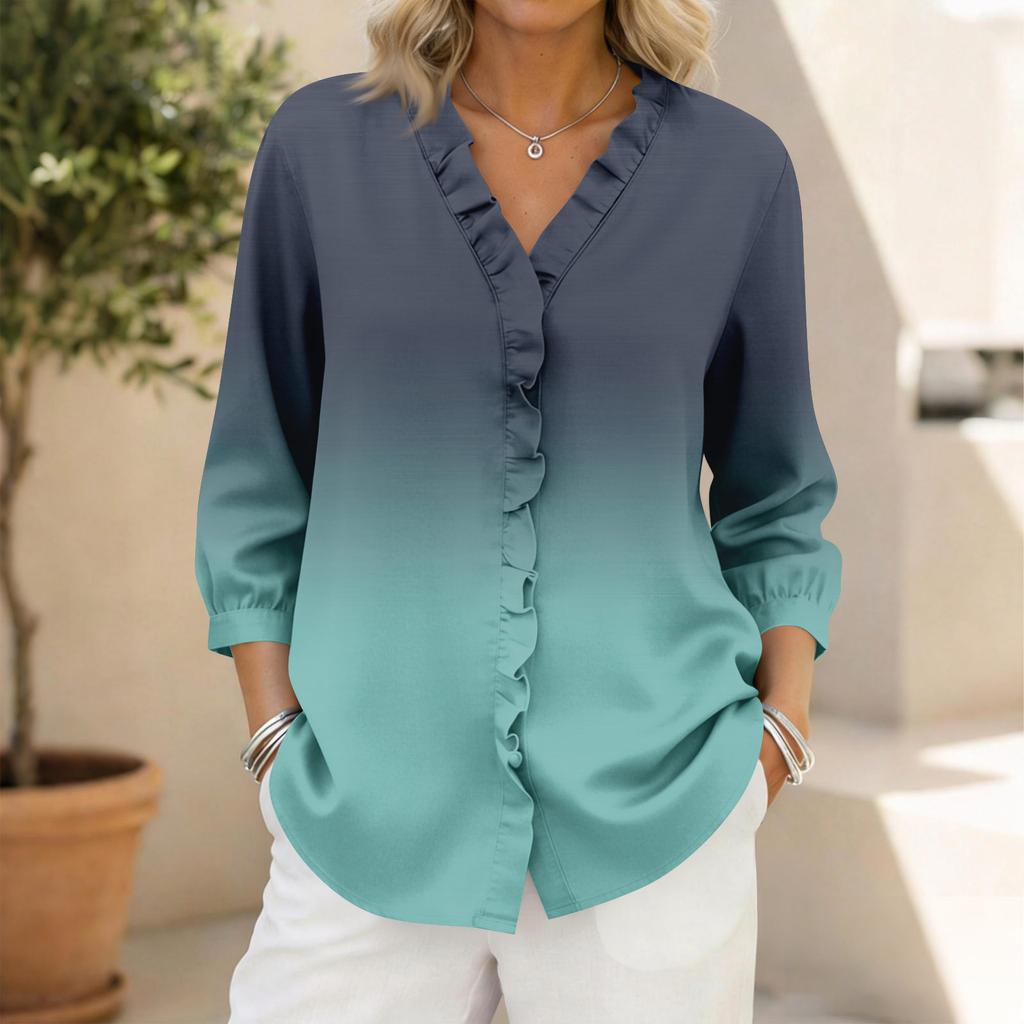 Women's 3/4 Sleeve Shirts Graphic Tees Shirts Casual Basic Tops Pullovers