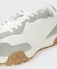 Panicale Light Grey Suede Leather Sneakers