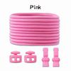 1Pair/3Pair Round Tennis Lazy Laces Without Ties Unisex Elastic Shoelaces Sneakers No Tie Shoe Laces Adult Kids Shoe Accessories