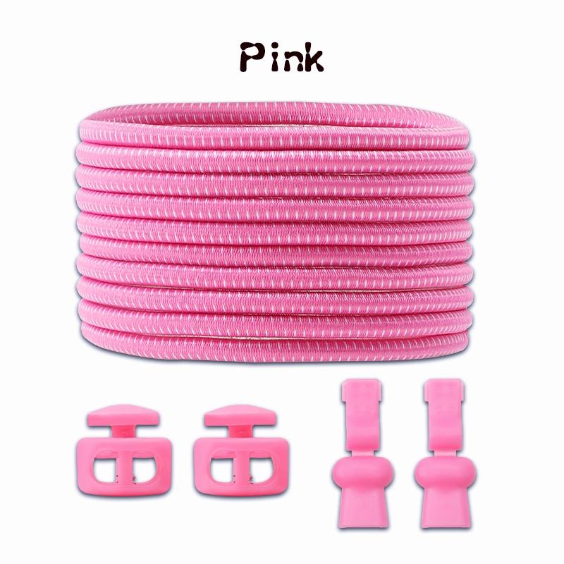 1Pair/3Pair Round Tennis Lazy Laces Without Ties Unisex Elastic Shoelaces Sneakers No Tie Shoe Laces Adult Kids Shoe Accessories