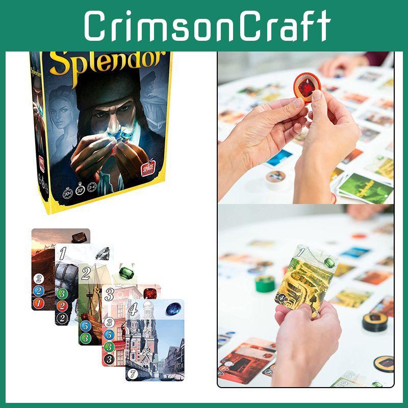 Splendor Board Game Full English Version With Detailed Historic Themes And Cards