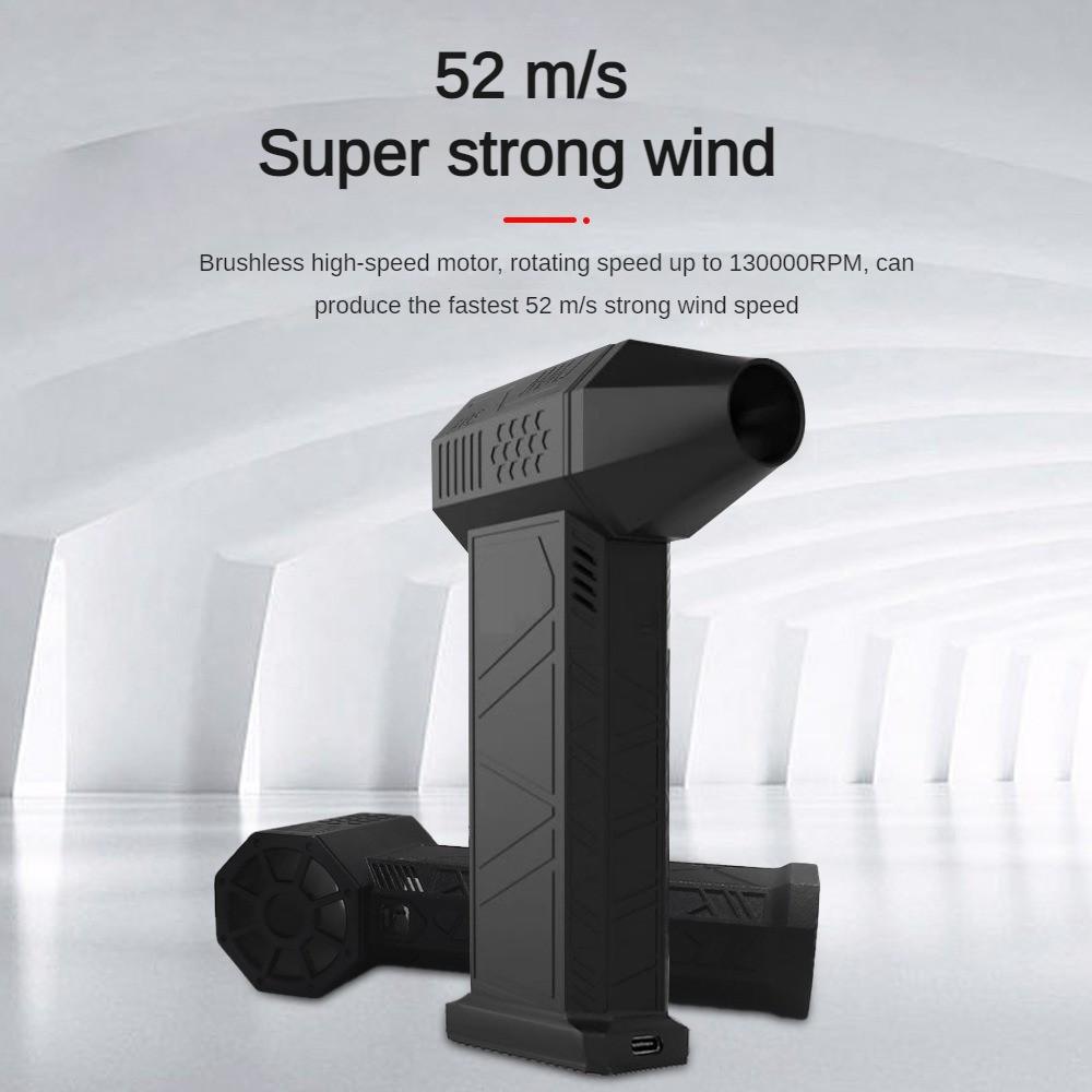 Brushless Violent Turbo Fan 130000RPM High Speed Hair Dryer Outdoor Camping Portable Dust Removal Fan