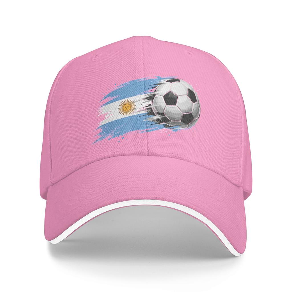 Argentina Soccer Ball Argentina Flag Baseball Cap Casual Trucker Hat Summer FeUnisex Unisex Outdoor Sport Baseball Caps