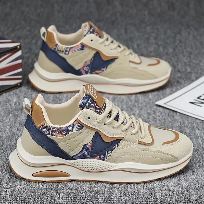 Men's Casual Sports Shoes Spring New Trend Breathable Sport Shoes Antislip Running Shoe Soft-soled Non-slip Walking Sneakers