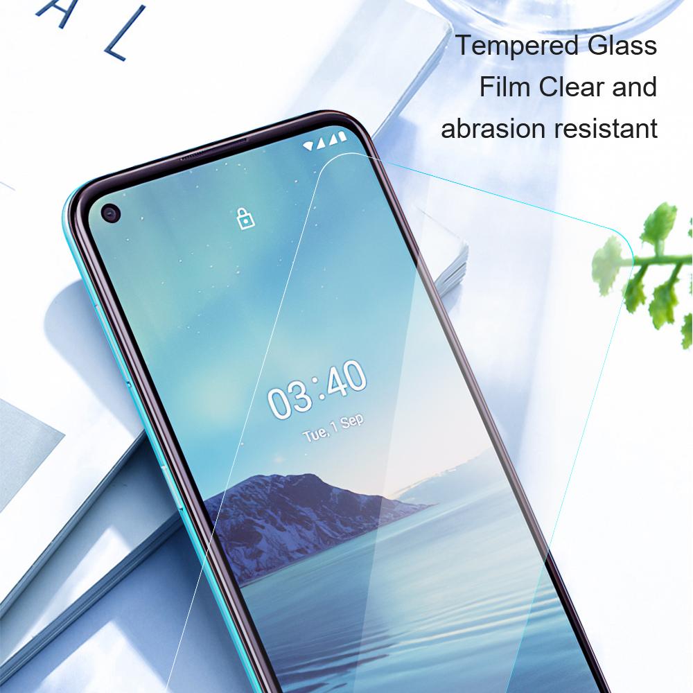 AMORUS Explosion-proof Screen Protector for Nokia C22,2.5D Arc Edge HD Clear High Aluminum-silicon Glass Film