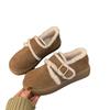 Keep Your Own Version! Thick-soled Brown Velvet Boken Shoes Spring and Summer Snow Shoes Snow Boots Cotton Shoes Women's Shoes Wear Fluffy S