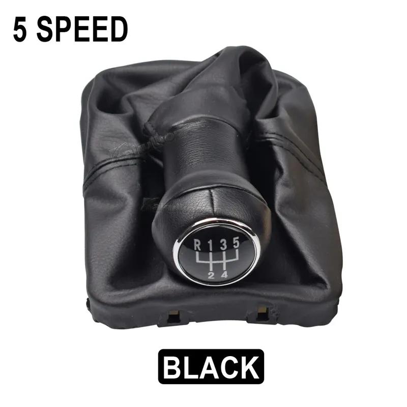 New Car 5 Speed Gear Shift Knob For VW Beetle Cabrio 2003-2010 For Volkswagen VW Beetle 1998-2010 Leather Gaiter Boot Cover