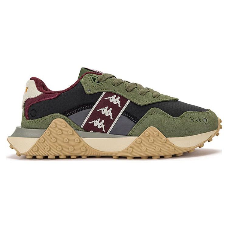 Kappa Retro Comfortable Trendy Thick Sole Shock Absorbing Non-Slip Wear-Resistant Breathable Low-Top Running Shoes Unisex sneaker K0DZ5MM07-990