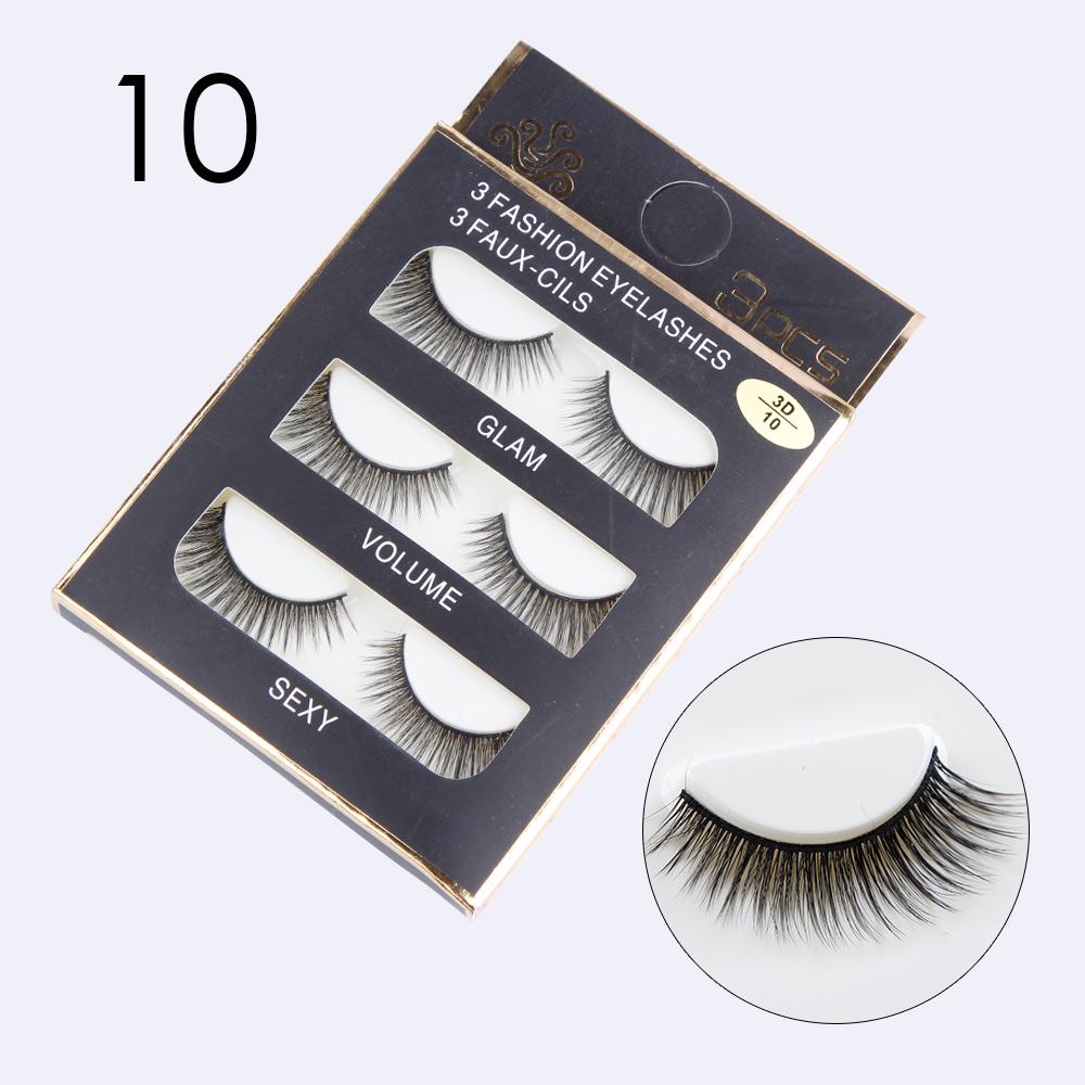 

Накладные ресницы 3пары 10