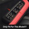 For Porsche Macan 2014-2017 Car Door Window Glass Lifting Buttons Panel Frame Red Decoration Trim Interior Accessories Stickers