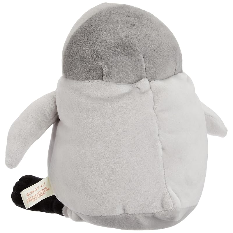 Shinada Global Mochi Series Mochipen Child Gray (M) 14 x 14 x 22 cm Plush Penguin Animal MOPE-0230G