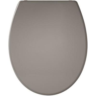 Presto Taupe Toilettensitz - Duroplast - Befestigung von oben - Antibakteriell