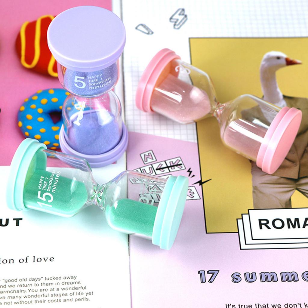 Sand Timer Hourglass Sandglass 3/5/15/30 Minutes Sand Clock Timers for Children Tooth Brushing Cooking Game School Home