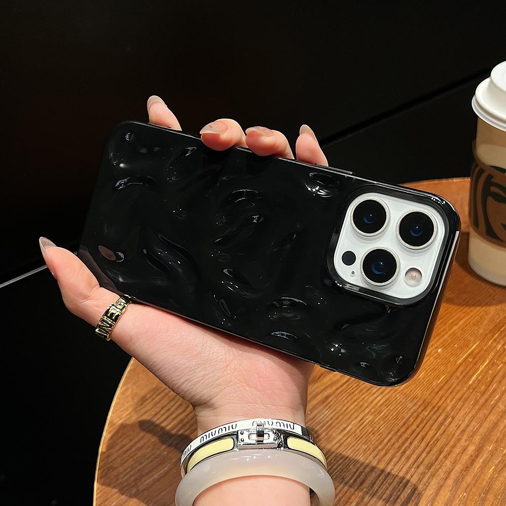 Luxury Glossy Candy Color Silicone Soft Case For iPhone 16 15 14 Plus 13 12 11 Pro Max Anti-Slip Lines Cover Shockproof Shell