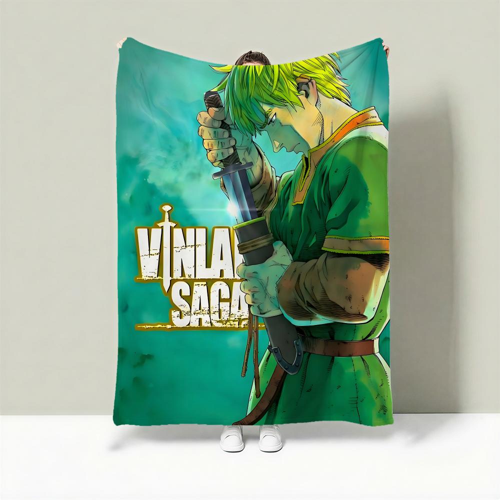 

Anime V-Vinland Saga Throw Lightweight 240g Flannel Blanket Soft Skin-friendly for Summer Cooling 75cmx90cm