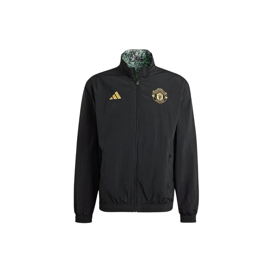 adidas Manchester United Stone Roses Anthem Jacket Asia Sizing Black Men s IP9186 S