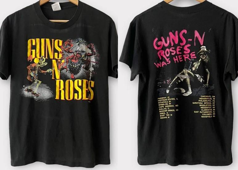 Guns N Roses Appetite For Destruction tour 2 sided t-shirt QT7240 XXXXL