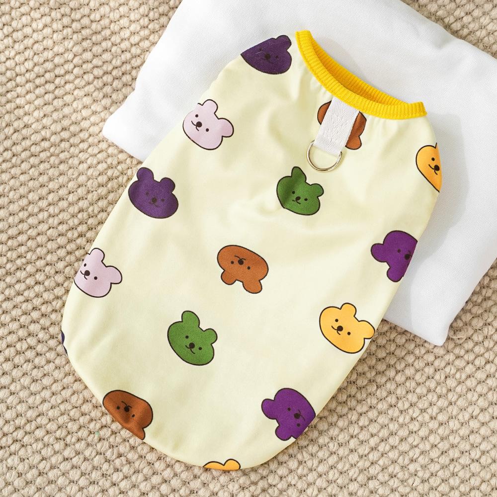 Autumn Wear Bear Cat Big Dog Autumn and Winter Dog Warm Pet Clothes Dog Vest Cat Vest Supplies