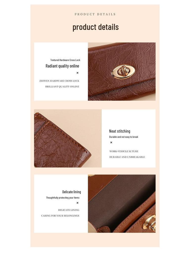 New Women's High-Capacity Bi-Fold Leather Wallet with Multi-Card Slots and Coin Purse