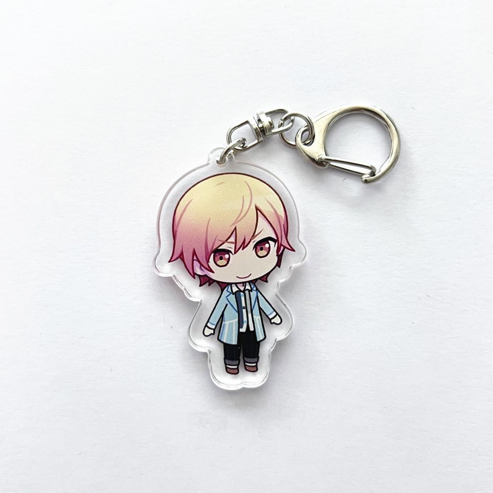 Anime PJSK Project Sekai Colorful Stage Character SD Cosplay Keychain Bag Pendant Acrylic Keyrings Key Chain Ornament Decoration