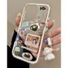 DIY Cute Funny Illustration Transparent Phone Case For iPhone 16 15 14 13 12 11 Pro Max Clear Lovely Pendsnt Shockproof Cover