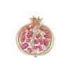Stylish Alloy Pomegranate Brooch For Elegant Outfits And Special Occasions