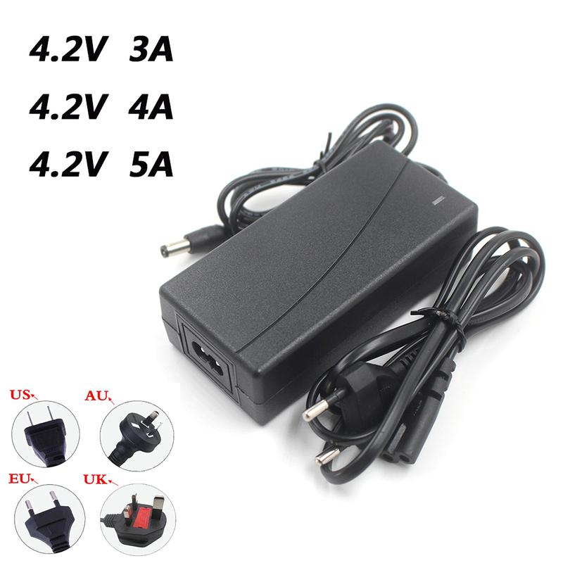 4.2V 3A 4A 5A Intelligence Lithium Li-ion Battery Charger for Lithium Polymer Battery Pack EU/US Plug Dc 3.5*1.35mm EU