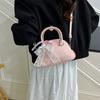 Versatile fashion bow lace shoulder bag women's summer new high-end messenger shell bag