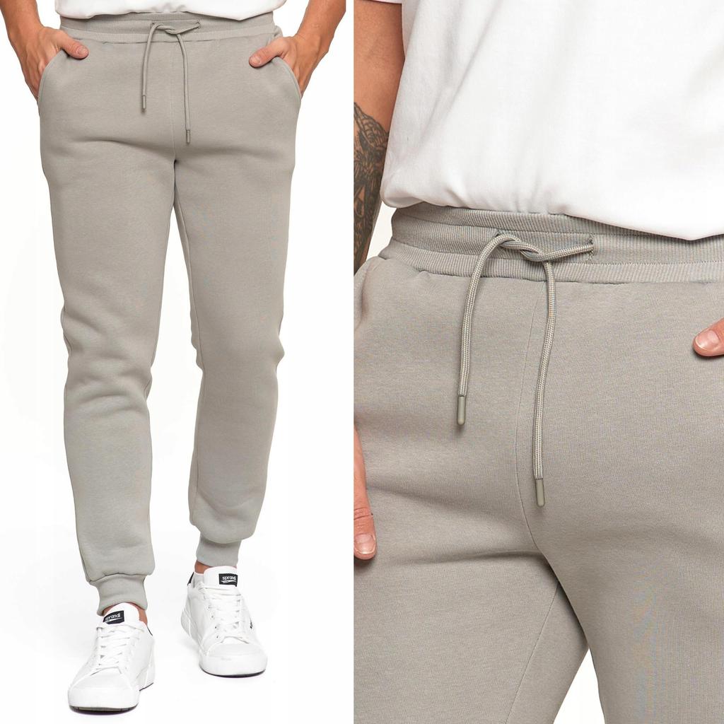 Men's Cotton Sweatpants Classic Joggers with Pockets MORAJ 3XL GREY