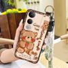 Anti-knock Dirt-resistant Phone Case For VIVO V50 Lite 5G Global Back Cover Wristband Silicone Kickstand Waterproof Cute