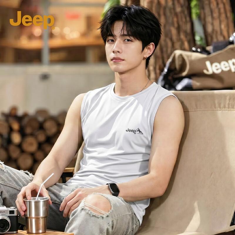Jeep Men s Sun Protection Antibacterial Tank Top XL