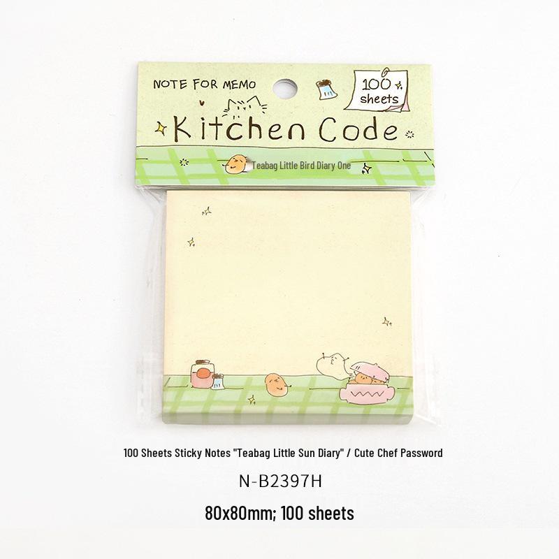 Little Wuri Cute Tea Bag Sticky Notes - Functional Bullet Journal Paper