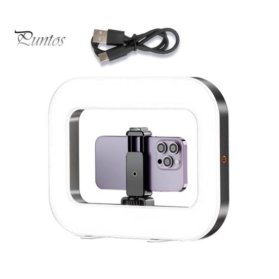 

Комплект для селфи со смартфона, пульт дистанционного управления, регулируемая цветовая температура, затемняемый перезаряжаемый светодиодный мобильный видеостабилизатор, заполняющий свет A