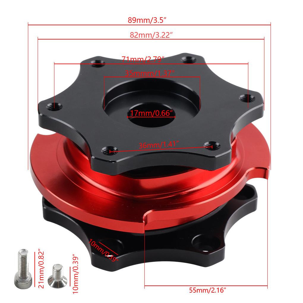 Eliberare universală a volanului în formă de D se potrivește tuturor butucurilor cu distanță de 70 mm sau 74 mm. Acces ușor