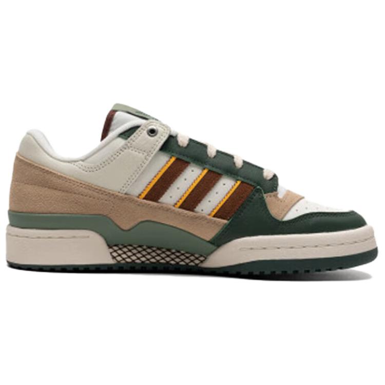 Adidas Originals FORUM Abrasion Resistant Low top Skateboard Shoes Unisex White Green Brown Sneakers JP9966