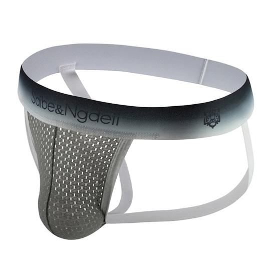 Heren String Middelhoge Taille Zachte Stof Ademend Mesh Voorkant Ergonomische Pasvorm Slipjes Kleurverloop Ontwerp Ondergoed Dagelijkse Slijtage