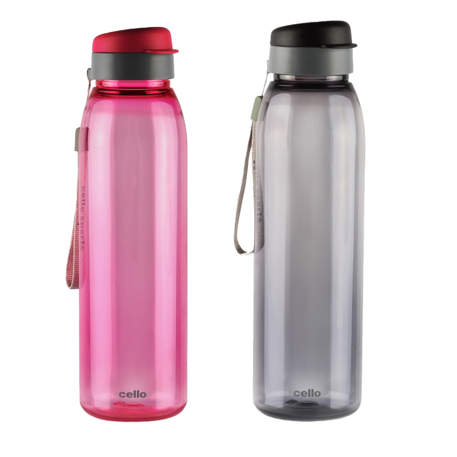 

Небьющиеся, герметичные бутылки для воды с откидной крышкой для спортзала, путешествий, домашнего использования | 800 мл, набор из 2 штук, не содержат BPA | Прочный пластик, можно замораживать, стильный дизайн с прозрачными элементами