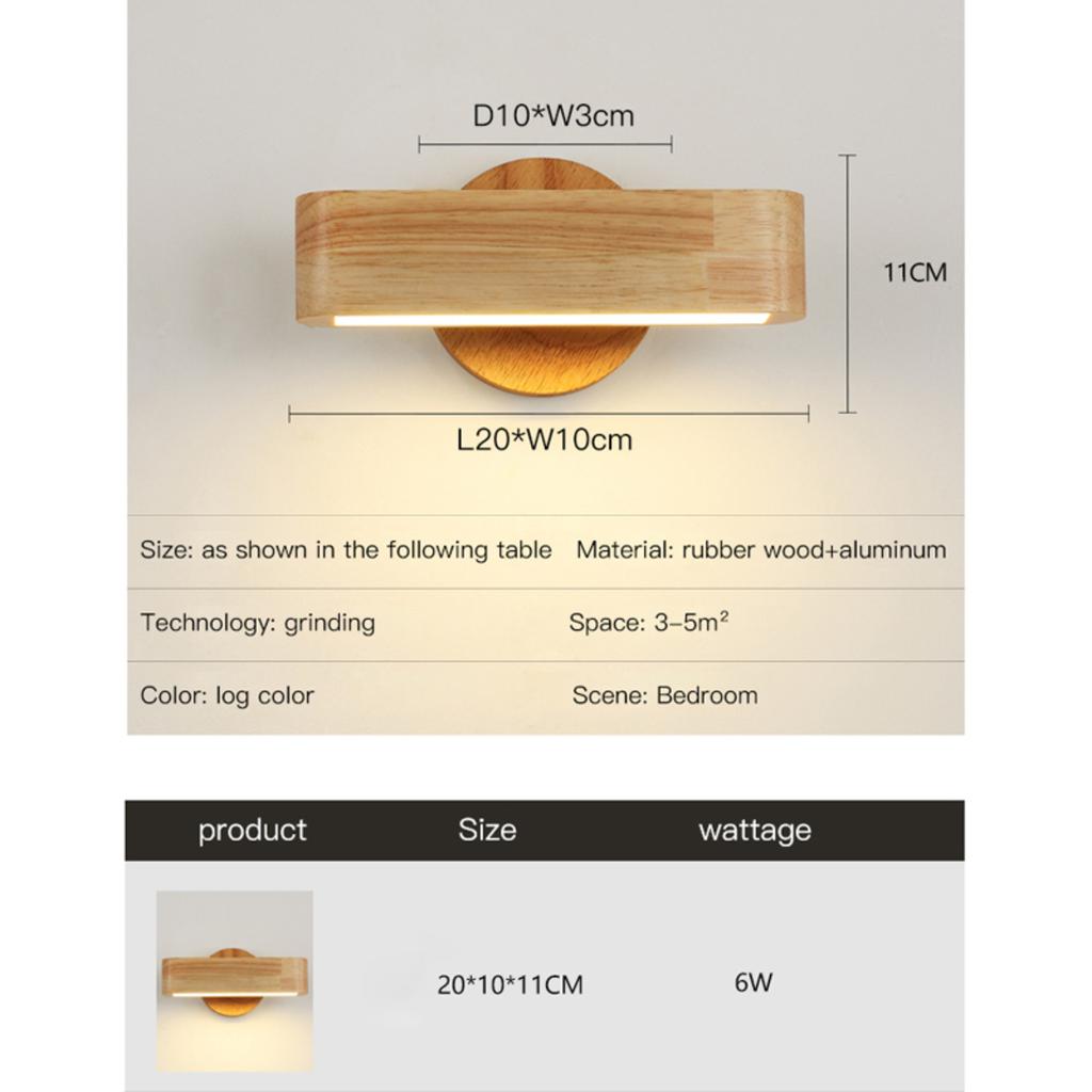 New Stylish and Elegant Wooden Wall Lamp for Cozy Transformation of Living Room: Modern Circular Night Light perfect for Childre