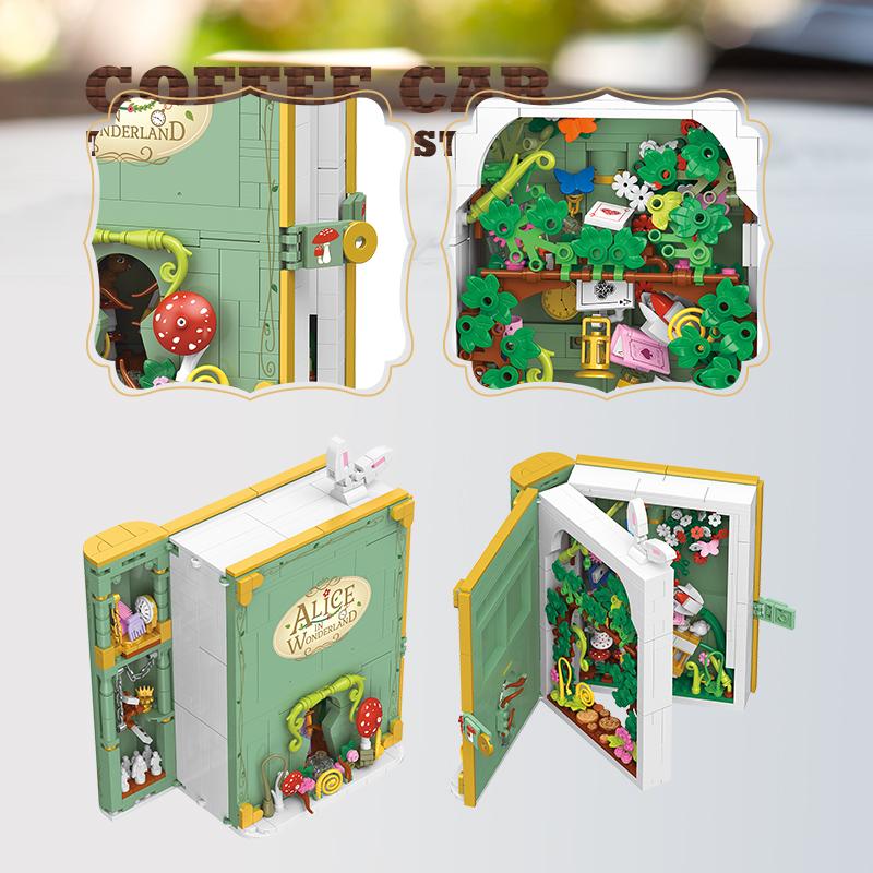 Cute Fairy Tale Princess MOC Bricks Books Dream Mermaid 3D Storybook Building Blocks Toys Anime Model Kids Girls Christmas Gifts