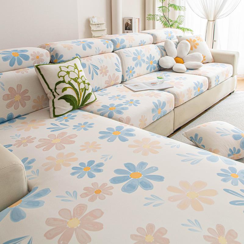 

Летний чехол на диван от царапин кошек 2025 новый летний чехол на диван из ледяного шелка всевключающий нескользящий чехол на диван 45 * 45 pillow cover