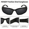 FEISEDY Popular Y2K Sport Wellington Mirrored Perfect for and B2951 Men's Sunglasses, Sunglasses, Frame, Lenses, Fishing, Driving, Driving,