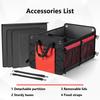 SUV Trunk Organizer Car Organiser Collapsible Multi-Compartment Storage Box For Car Accessories For Women Men Non Slip Bottom