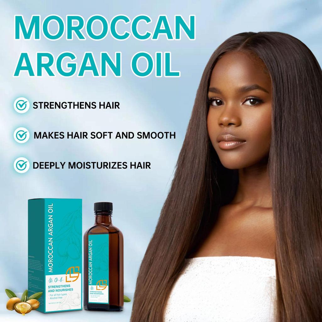 Moroccan Argan Oil - Toning & Repairing Hair Oil for Blonde, Silver & Highlighted Hair, Leave-In Color Treatment, Adds Shine